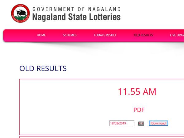 NAGALAND STATE LOTTERIES
