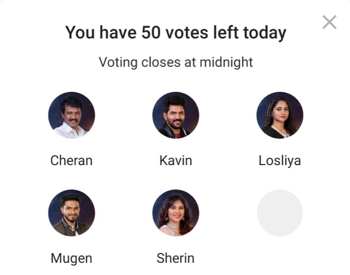 Bigg Boss Tamil 3 Day 71 Nominated Constestants