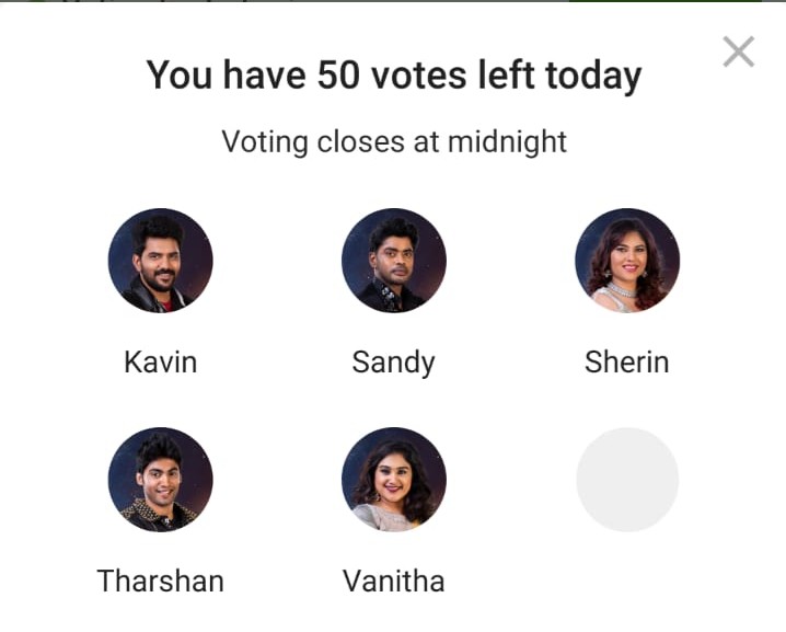 bigg boss tamil vote