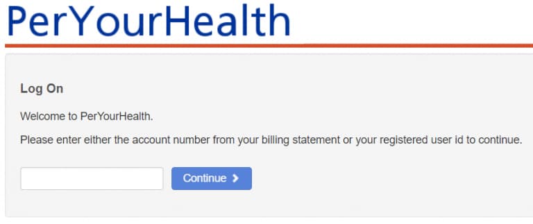 PerYourHealth : Online Bill Payment at www.peryourhealth.com