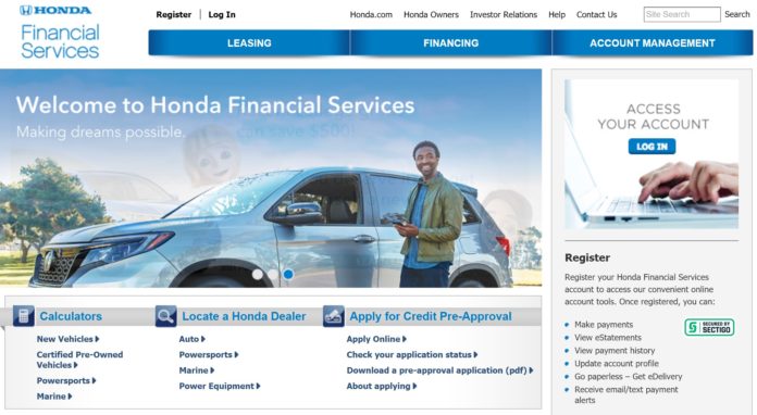 Honda Financial Services loan