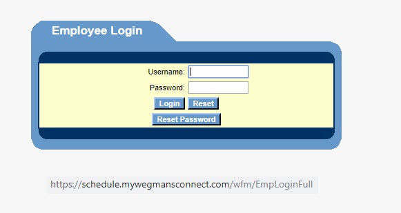 MyWegmansConnect Emplyee Login Portal