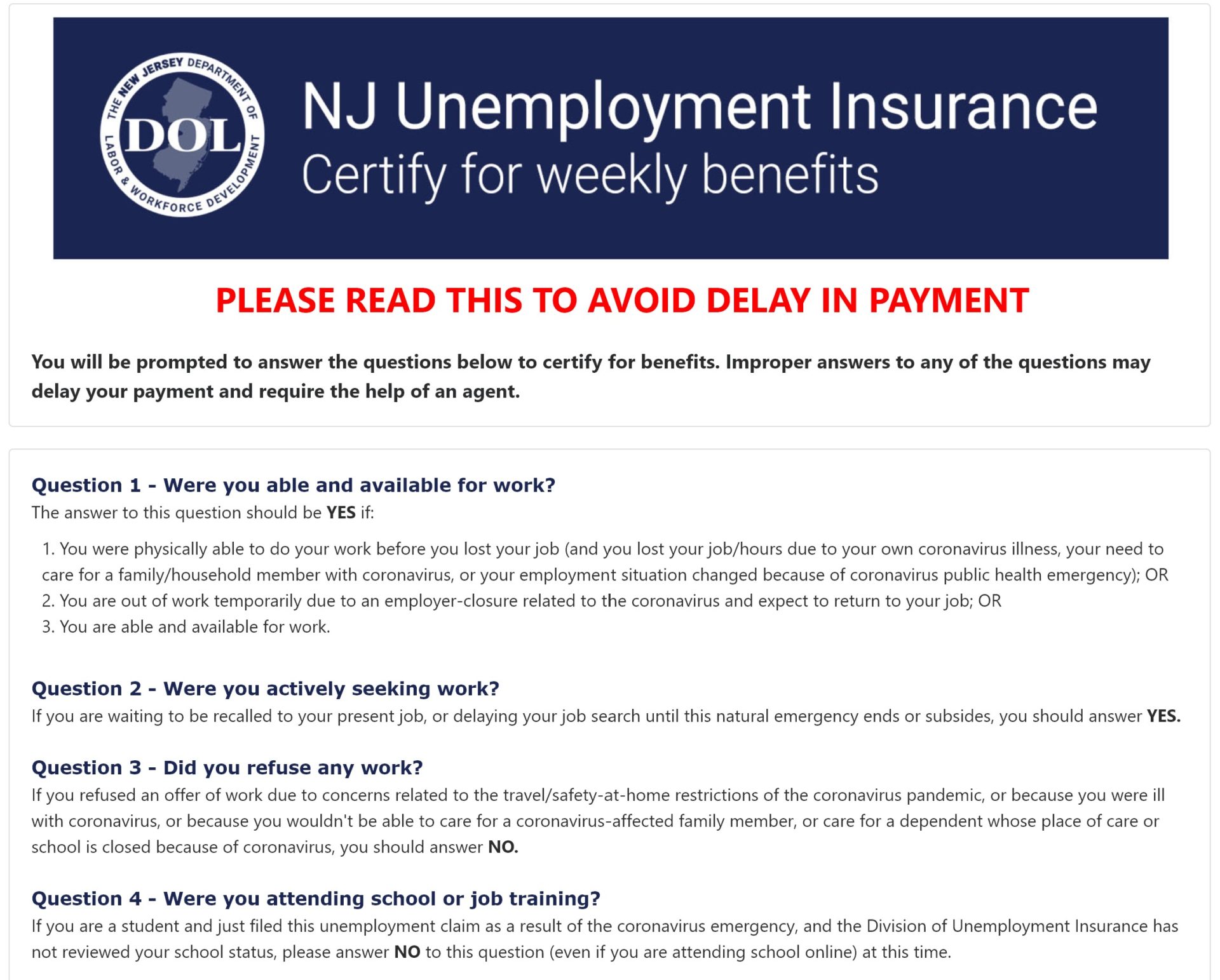 NJUIFILE New Jersey Unemployment Claim at