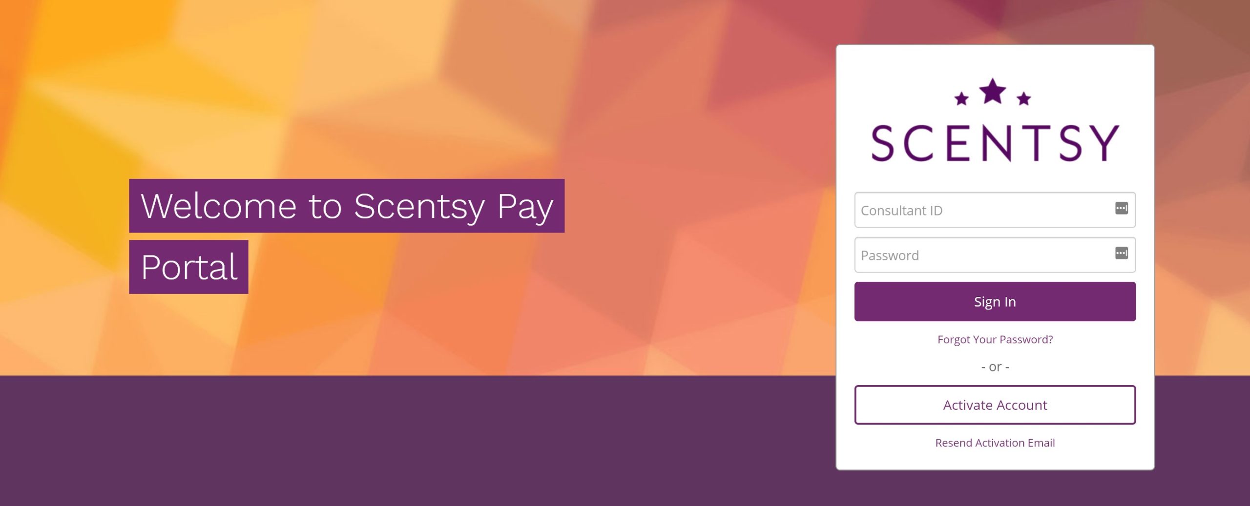 Scentsy pay login