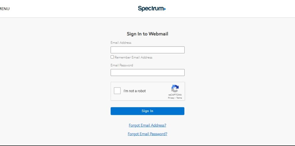 spectrum webmail login
