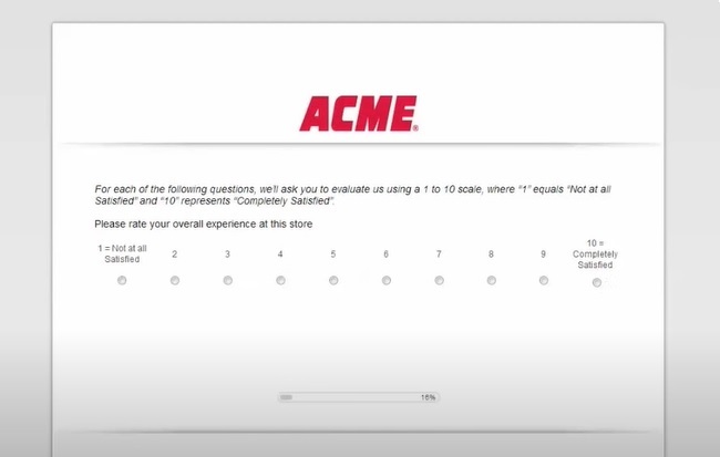Acme Markets Survey At www.acmemarkets.com/survey