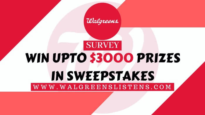 WalgreensListens Survey At www.WalgreensListens.com - Win $3000 Cash Prize