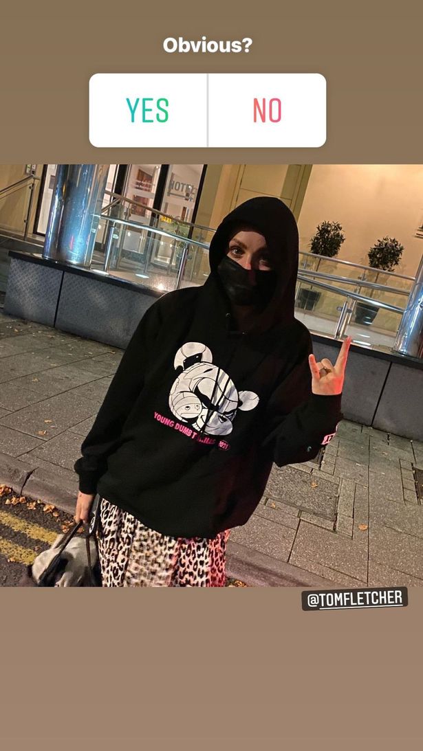 Tom Fletcher mocks Strictly partner Amy's ‘bad disguise’ as she hides at McFly gig amy dowden