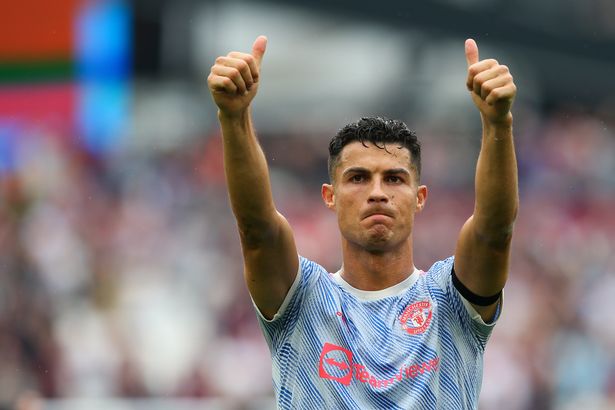 Man Utd hero explains Cristiano Ronaldo's training secrets that are on "another level" LONDON, ENGLAND - SEPTEMBER 19: Cristiano Ronaldo of Manchester United celebrates his side's victory after the Premier League match between West Ham United and Manchester United at London Stadium on September 19, 2021 in London, England. (Photo by Craig Mercer/MB Media/Getty Images)