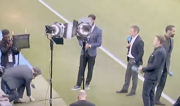 Rio Ferdinand's angry reaction to BT colleague caught on camera after phone smashed Rio Ferdinand's angry reaction to BT colleague caught on camera after phone smashed