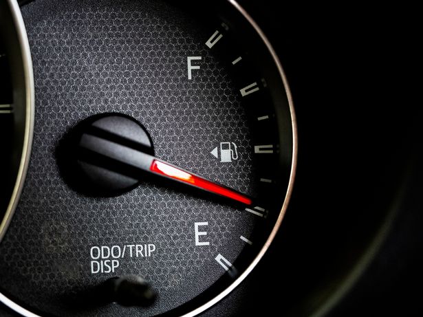 Driving when low on fuel could land you a £5,000 fine & points on your licence If your fuel light is flashing you're dangerously low on fuel