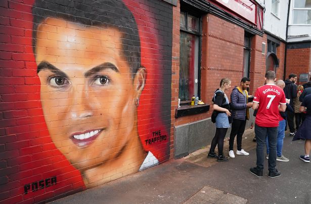 Fans claims Cristiano Ronaldo mural makes him look like EastEnders legend Pat Butcher The Ronaldo mural did not go down well on social media