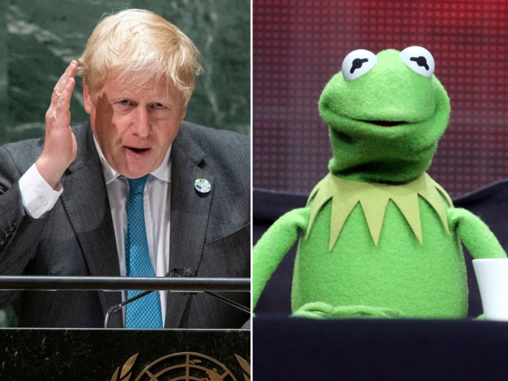 Boris Johnson accuses Kermit the Frog of being ‘wrong’ in climate speech at UN