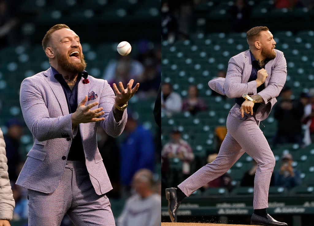 Conor McGregor mocked after throwing one of the ‘worst baseball pitches of all-time’