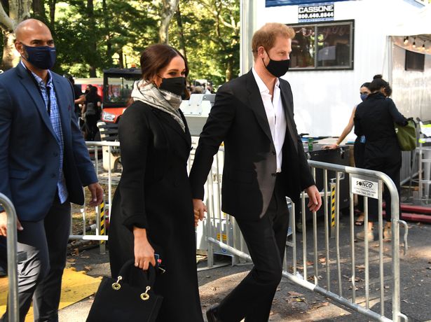 Meghan Markle and Harry 'may have left kids in LA to protect them' says security expert Meghan and Harry has a large security presence around them in New York