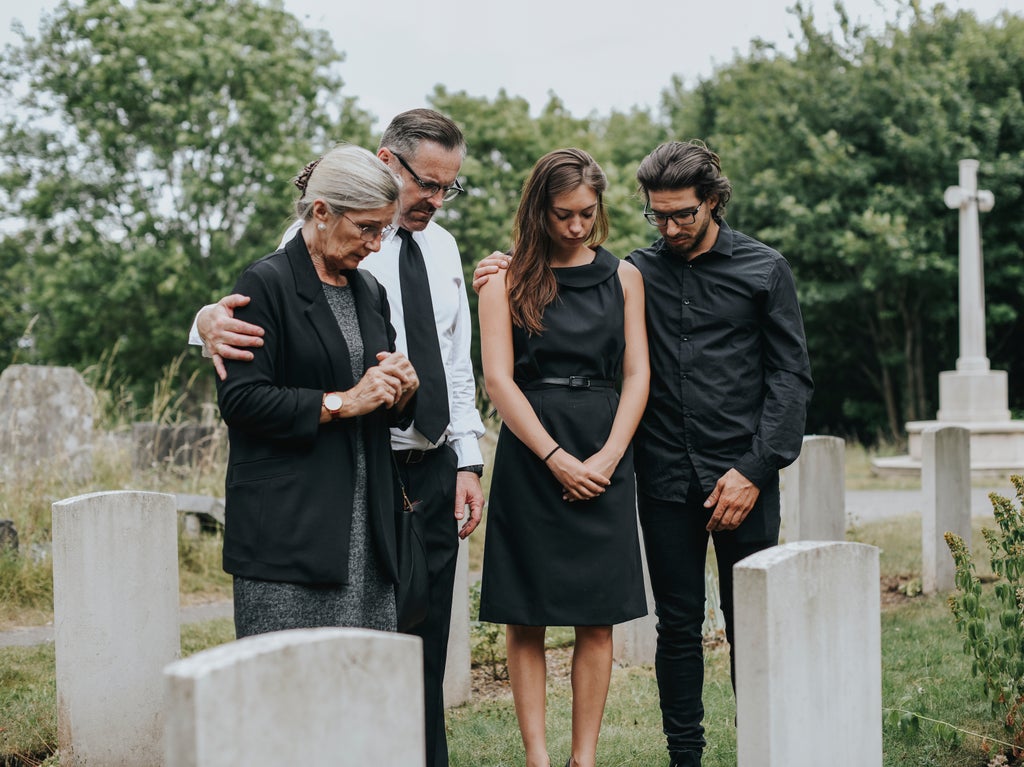 Son defends mother who had ‘adulterer’ carved into her cheating husband’s gravestone