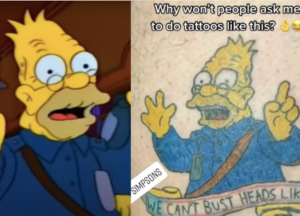 The Simpsons: People can’t decide if this tattoo is ‘amazing’ or ‘awful’