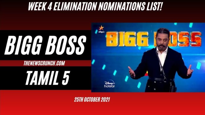 bigg boss 5 tamil week 4 nominations list elimination