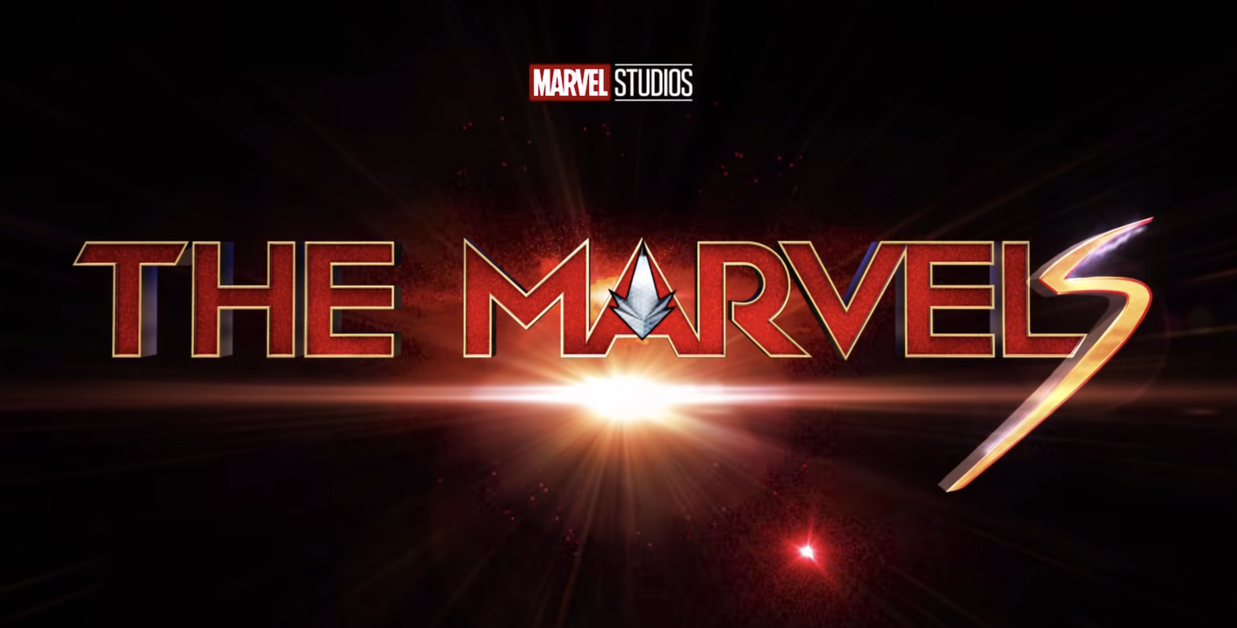 The logo for The Marvels, one of the upcoming marvel movies