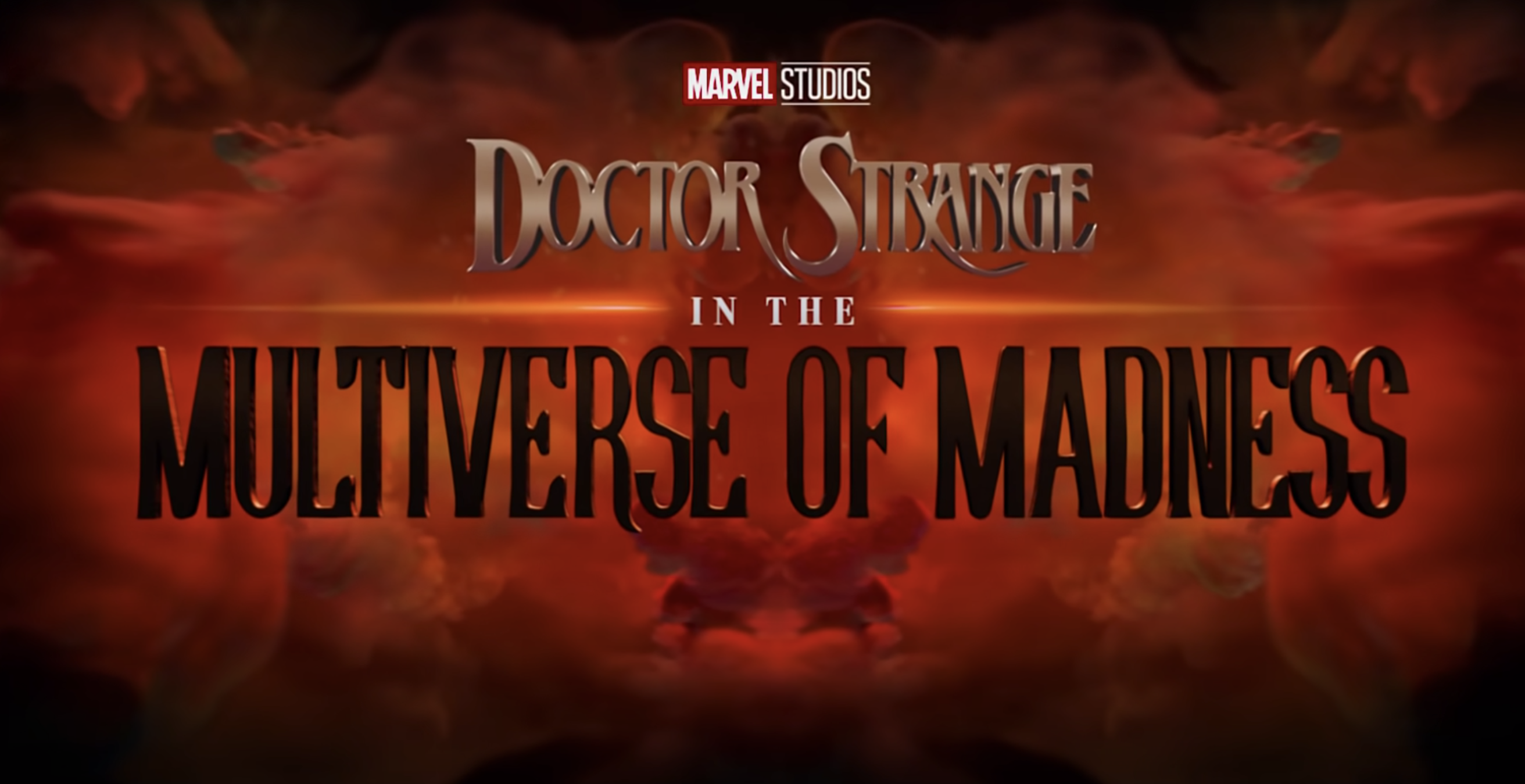 The logo for Doctor Strange in the Multiverse of Madness, one of the upcoming marvel movies