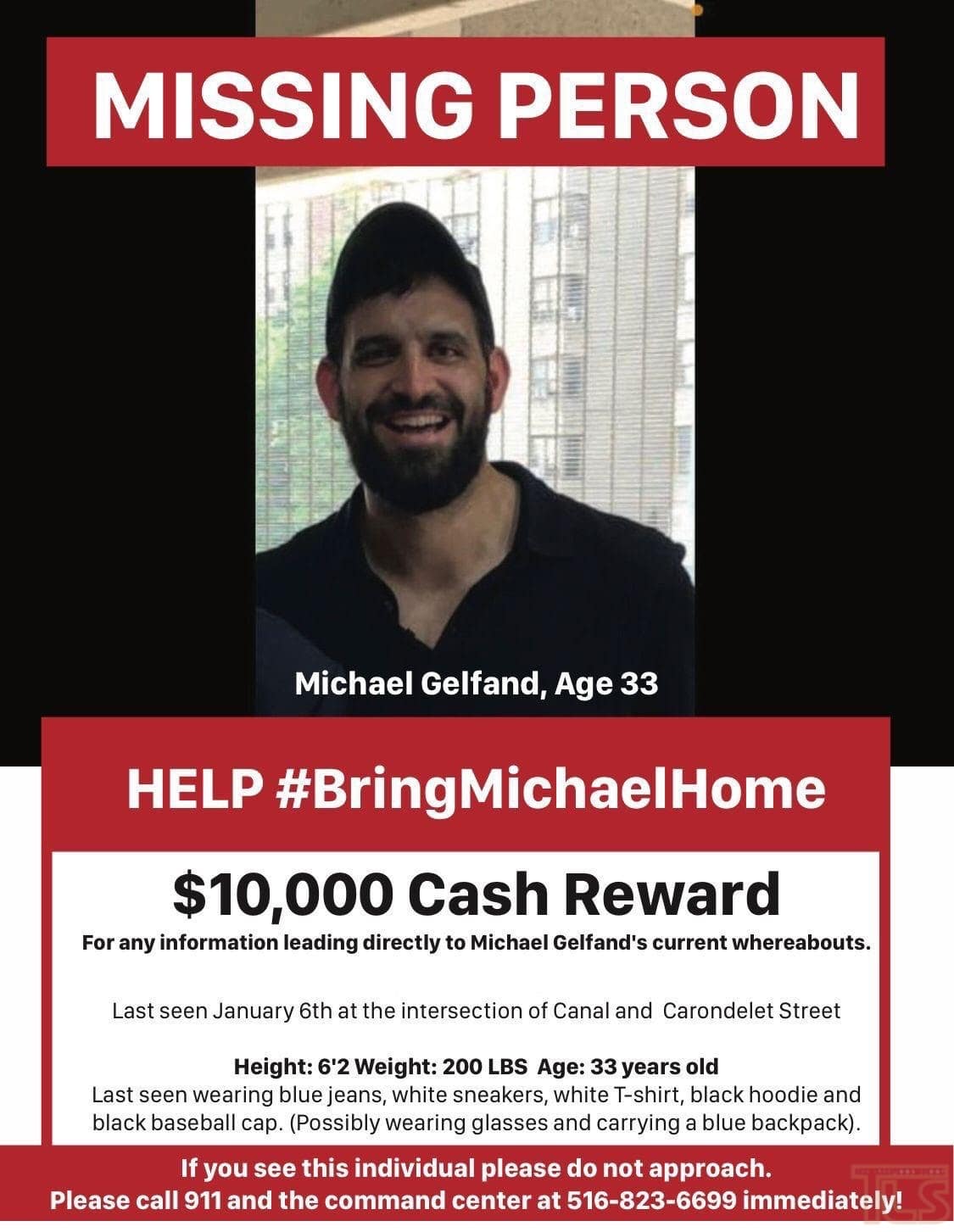 Michael Gelfand Missing New Orleans