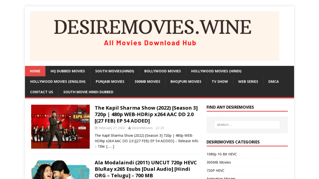 DesireMovies 2022 | All Desire Movie Download illegal
