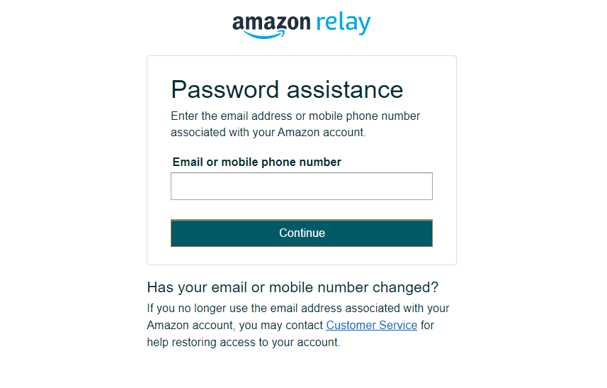 Amazon Relay Carriers login