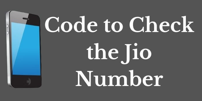 Jio Number USSD Codes