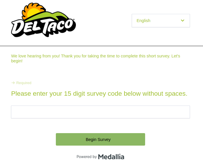 Del Taco Survey - Win Free Food at Survey.DelTaco.Com
